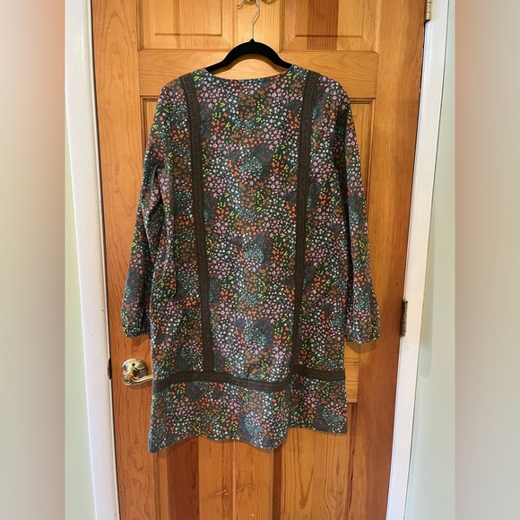 Lands’ End Women's Cotton Poplin Split Neck Dress Size Small Summer Cotton - Picture 4 of 10